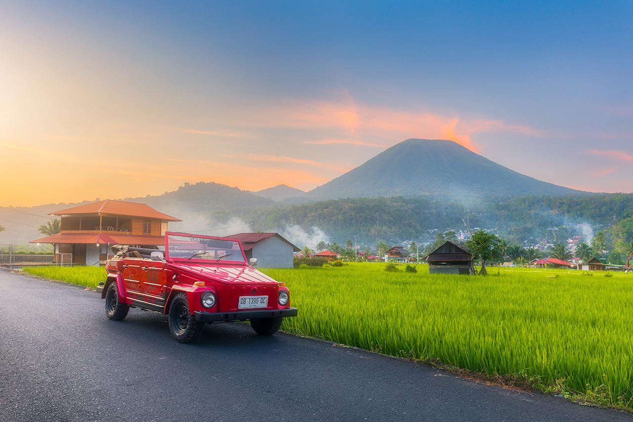 Minahasa Tour | Rice Field & Mt.Lokon
